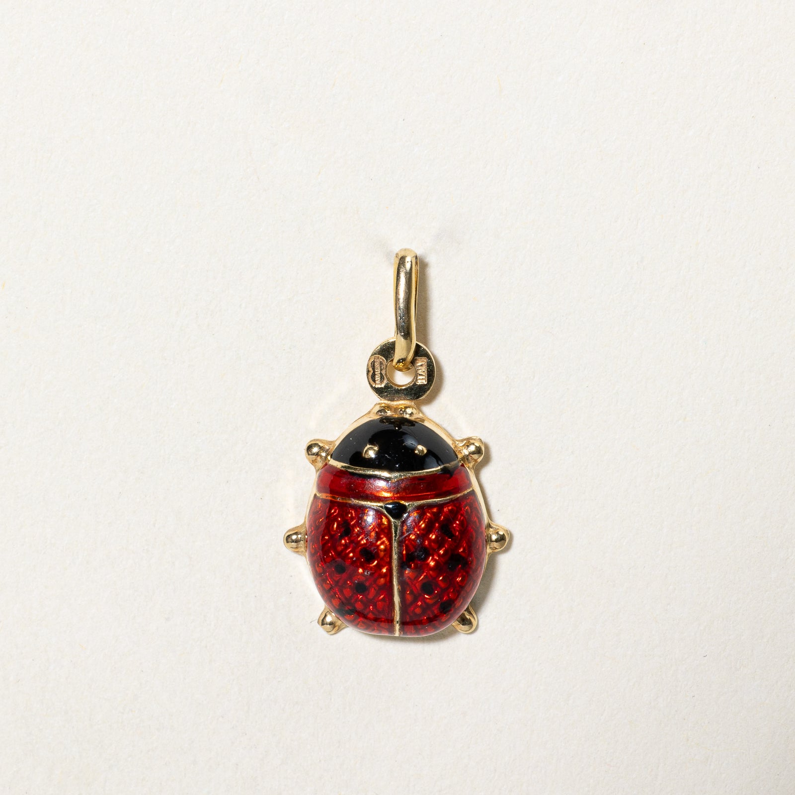 Italian 14k Yellow Gold Lady Bug Charm