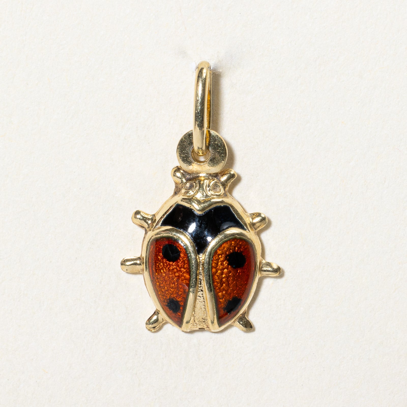 14k Yellow Gold Lady Bug Charm |