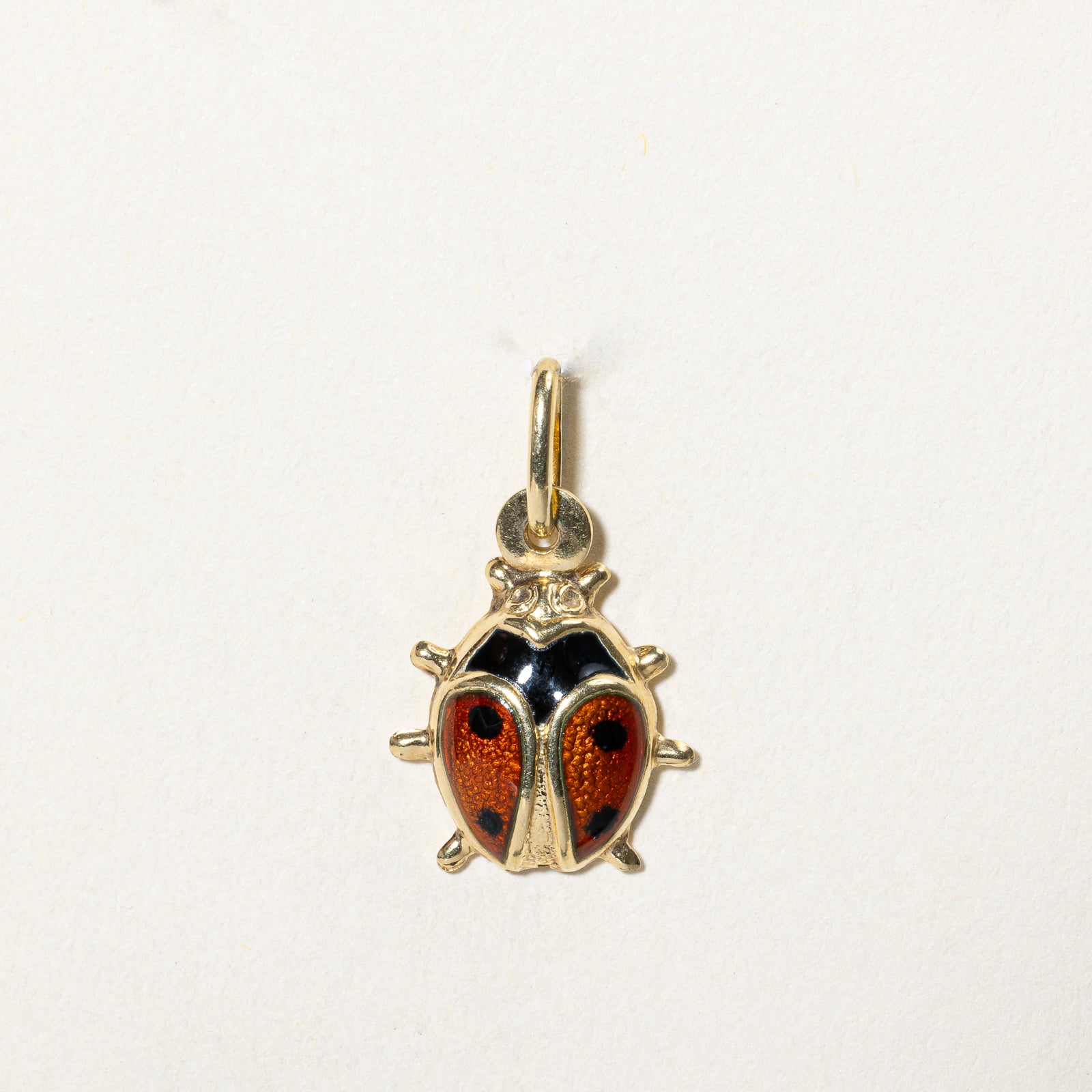 14k Yellow Gold Lady Bug Charm |