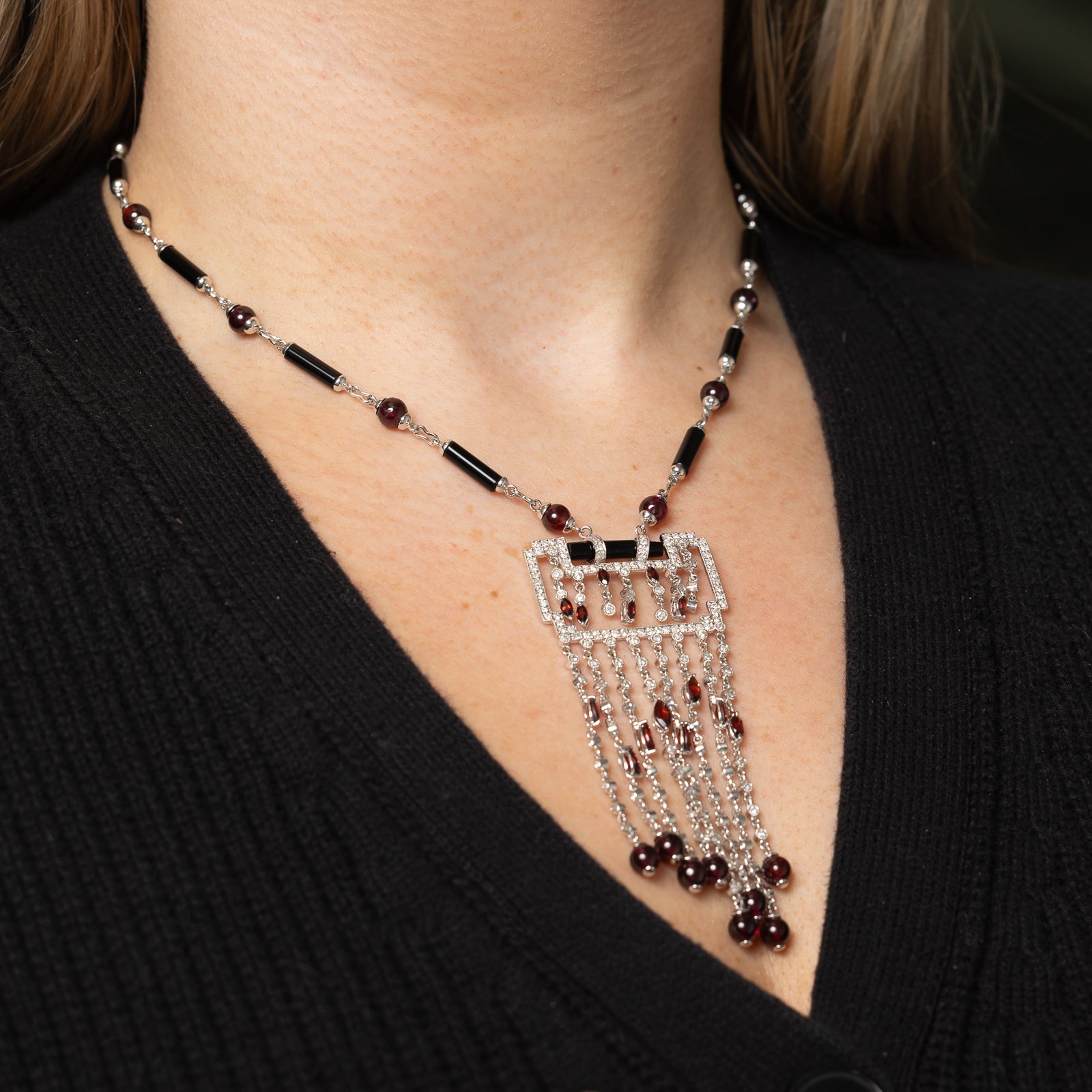 Multi Gemstone Pendant Necklace | 29.83ctw, 11.00ctw, 1.50ctw | 17" |