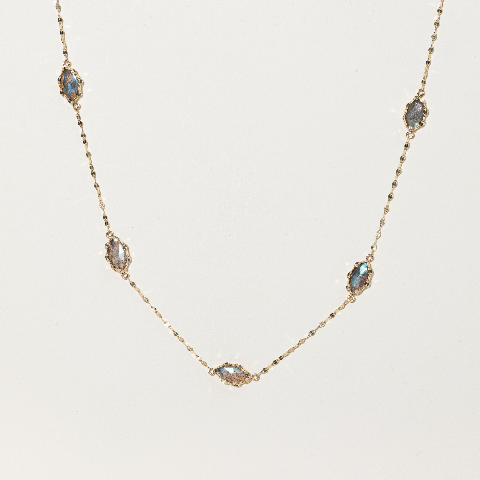 Marquise Labradorite Necklace | 6.00ctw | 21" |