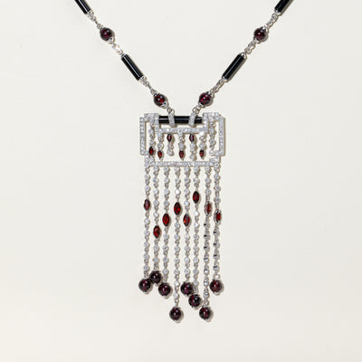 Multi Gemstone Pendant Necklace | 29.83ctw, 11.00ctw, 1.50ctw | 17