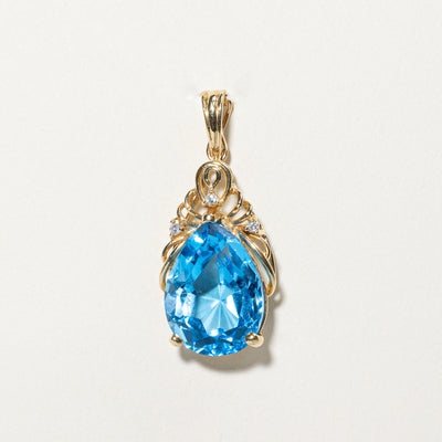 Topaz & Diamond Pendant | 6.85ct, 0.045ctw |