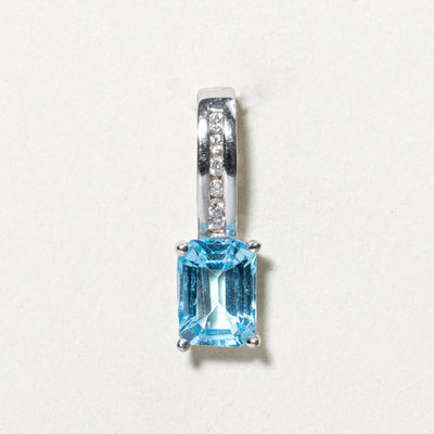 Topaz & Diamond Pendant | 1.10ct, 0.03ctw |