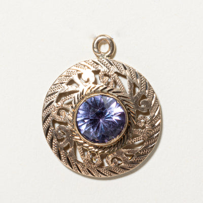 Synthetic Colour Change Sapphire Openwork Pendant | 3.00ct |