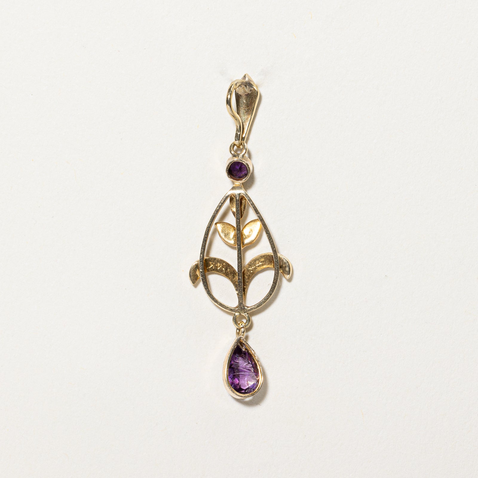 Pendentif en améthyste et perle | 0,26 ct | 