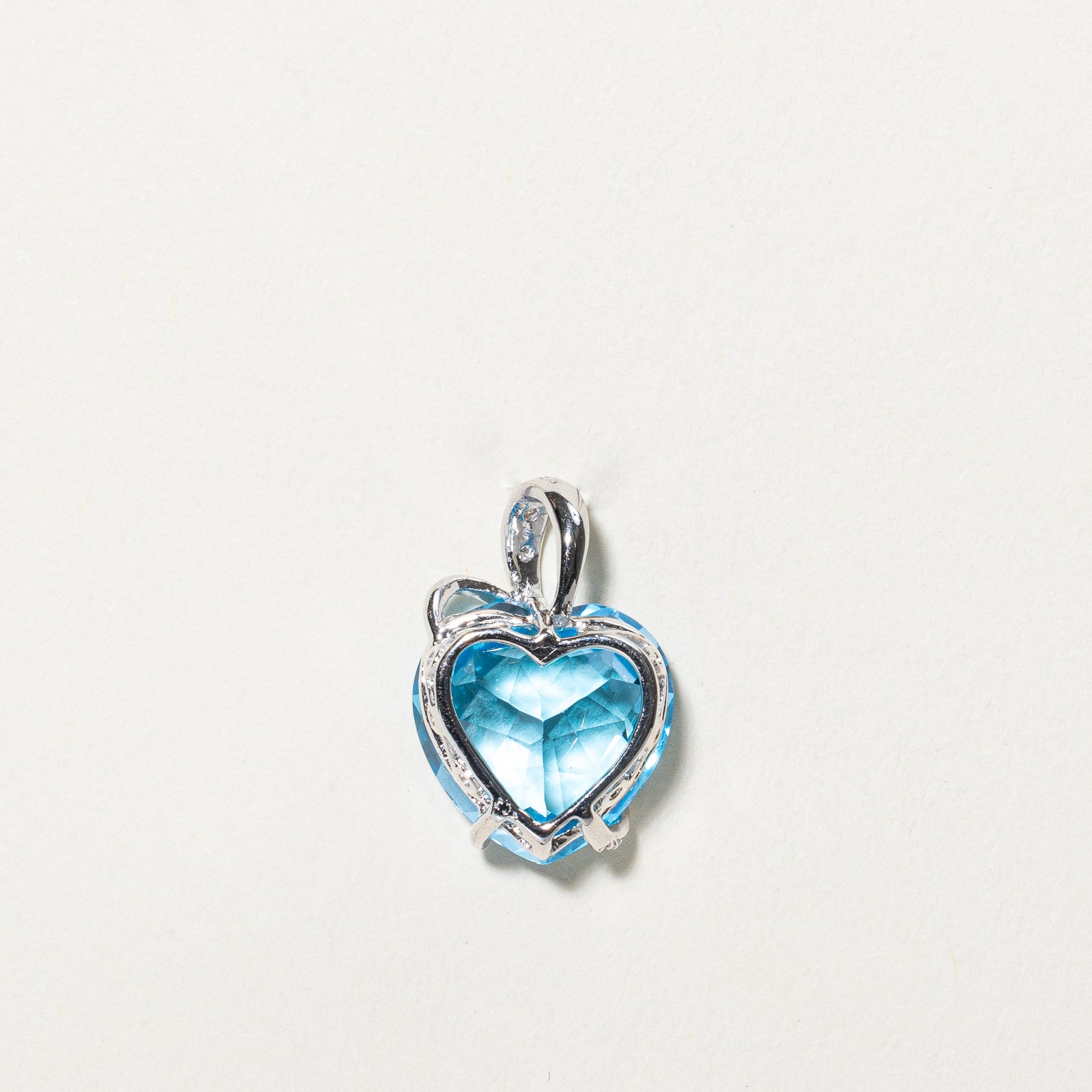 Heart Cut Topaz & Diamond Pendant | 7.00ct, 0.01ctw |