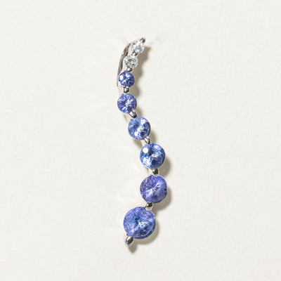 Tanzanite & Diamond Drop Pendant | 1.40ctw, 0.06ctw |