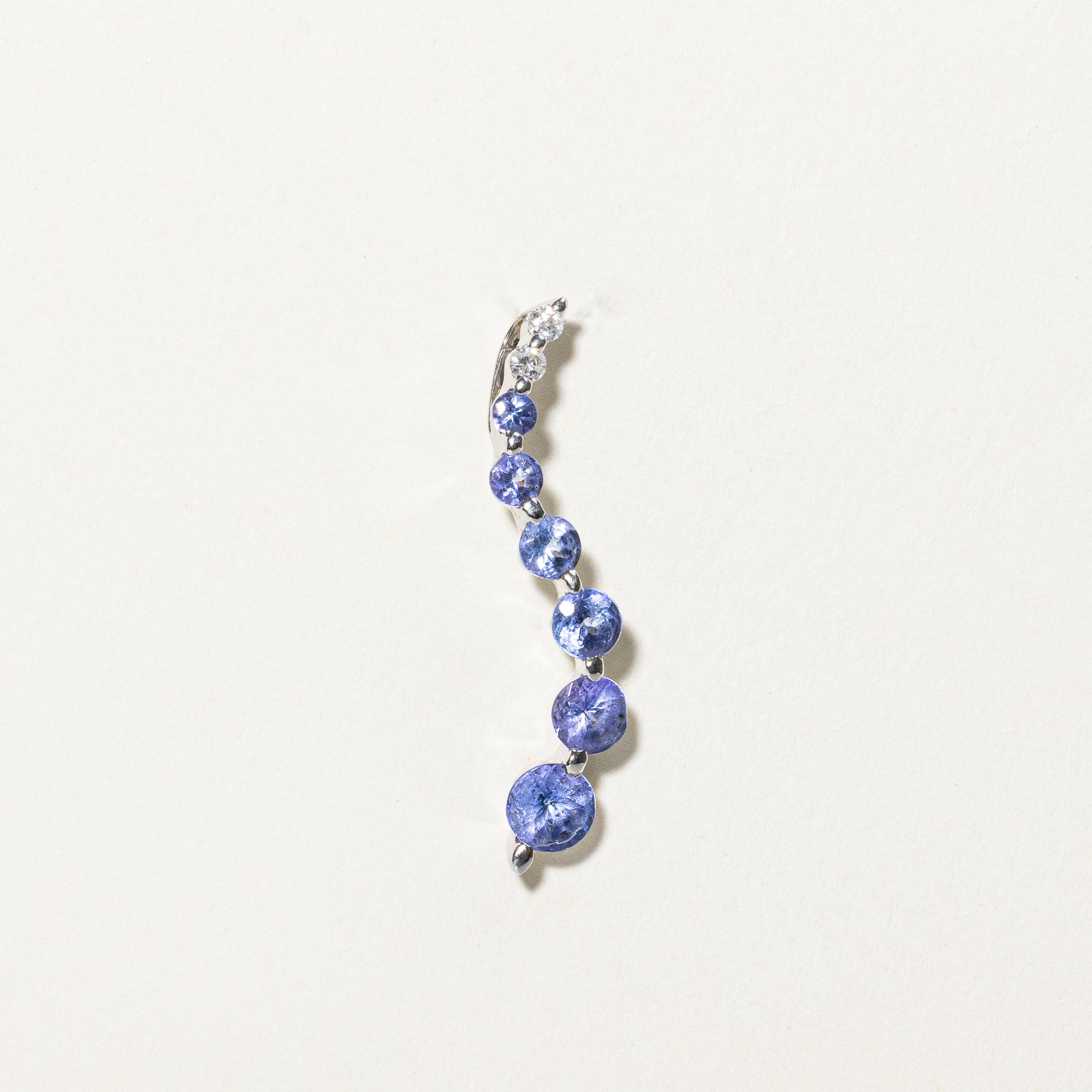 Tanzanite & Diamond Drop Pendant | 1.40ctw, 0.06ctw |