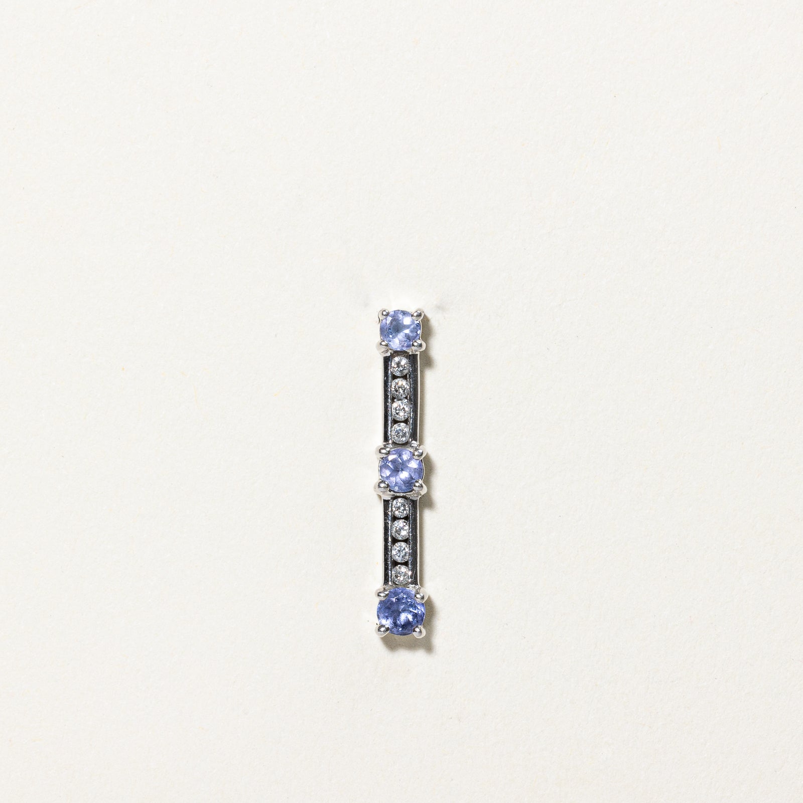 Tanzanite & Diamond Drop Pendant | 0.40tw, 0.10ct |