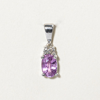 Oval Cut Purple Sapphire Pendant | 0.50ct |