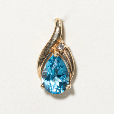 Topaz & Diamond Pendant | 1.70ct, 0.007ct |