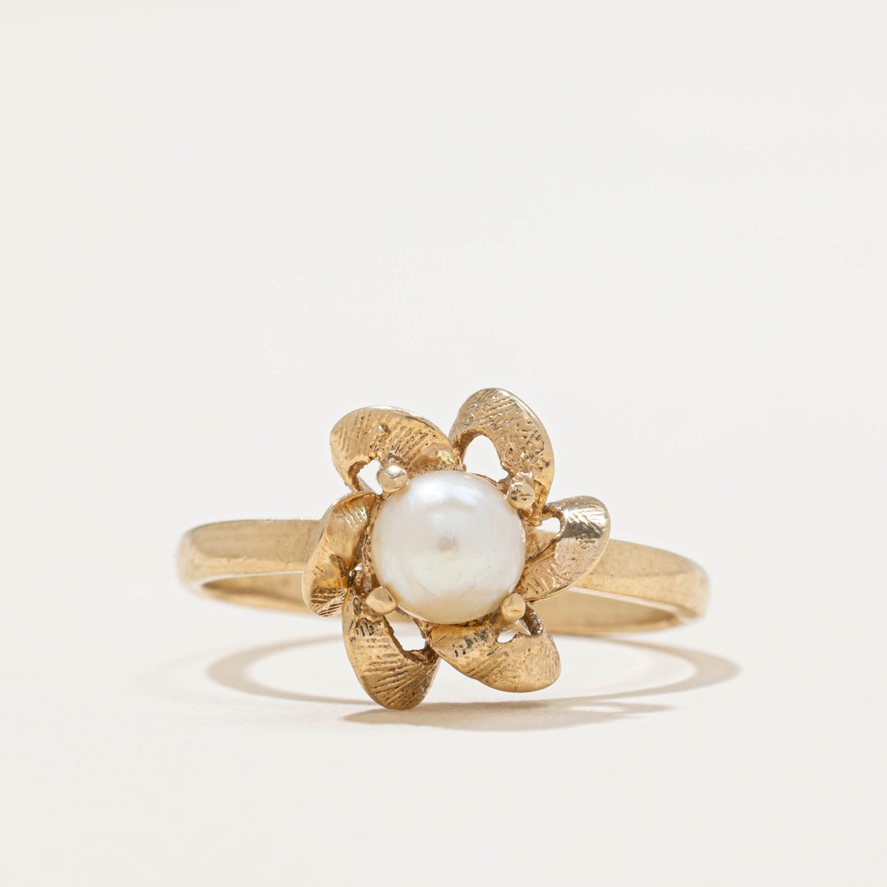 Bague à motif floral et perles | Taille 5,5