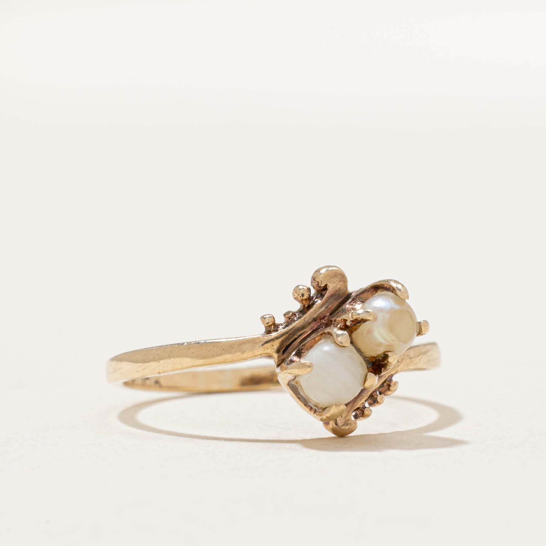 Toi et Moi Pearl Ring | SZ 7