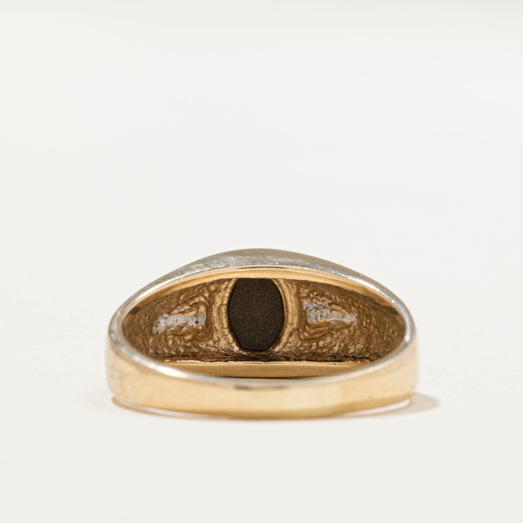 Bague ovale en ammolite et diamants | 0,20 ct | 0,005 ct au total | Taille 8