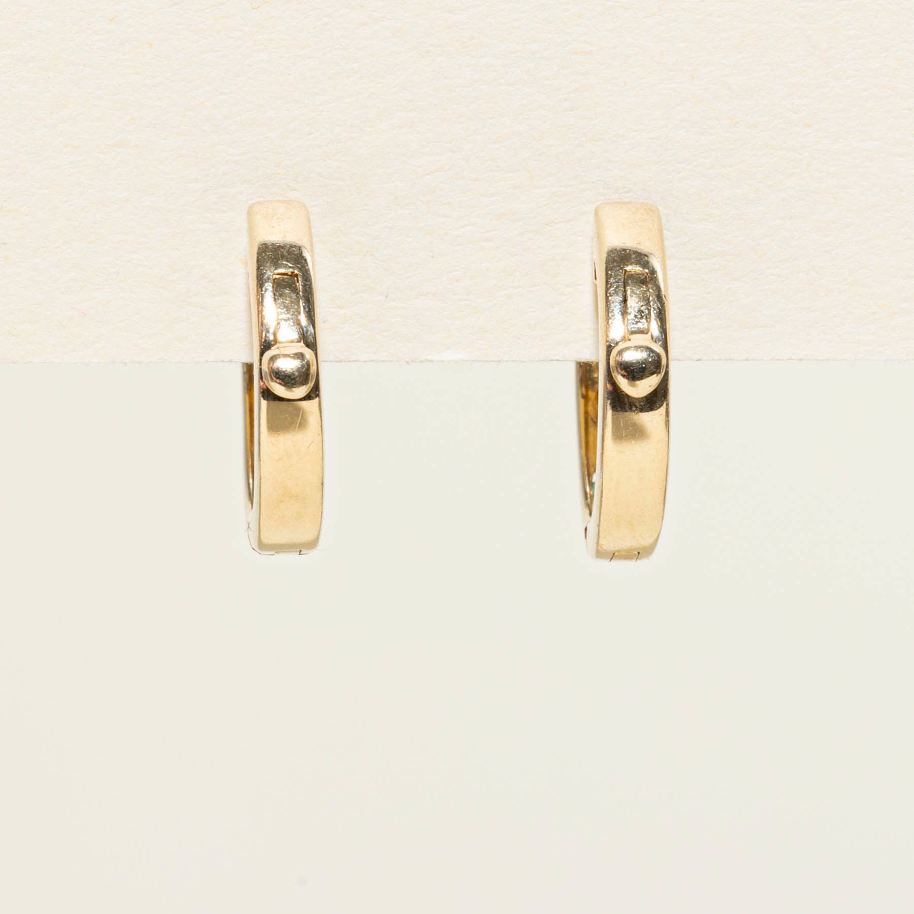 Emerald & Diamond Huggie Earrings | 0.11ctw | 0.09ctw |