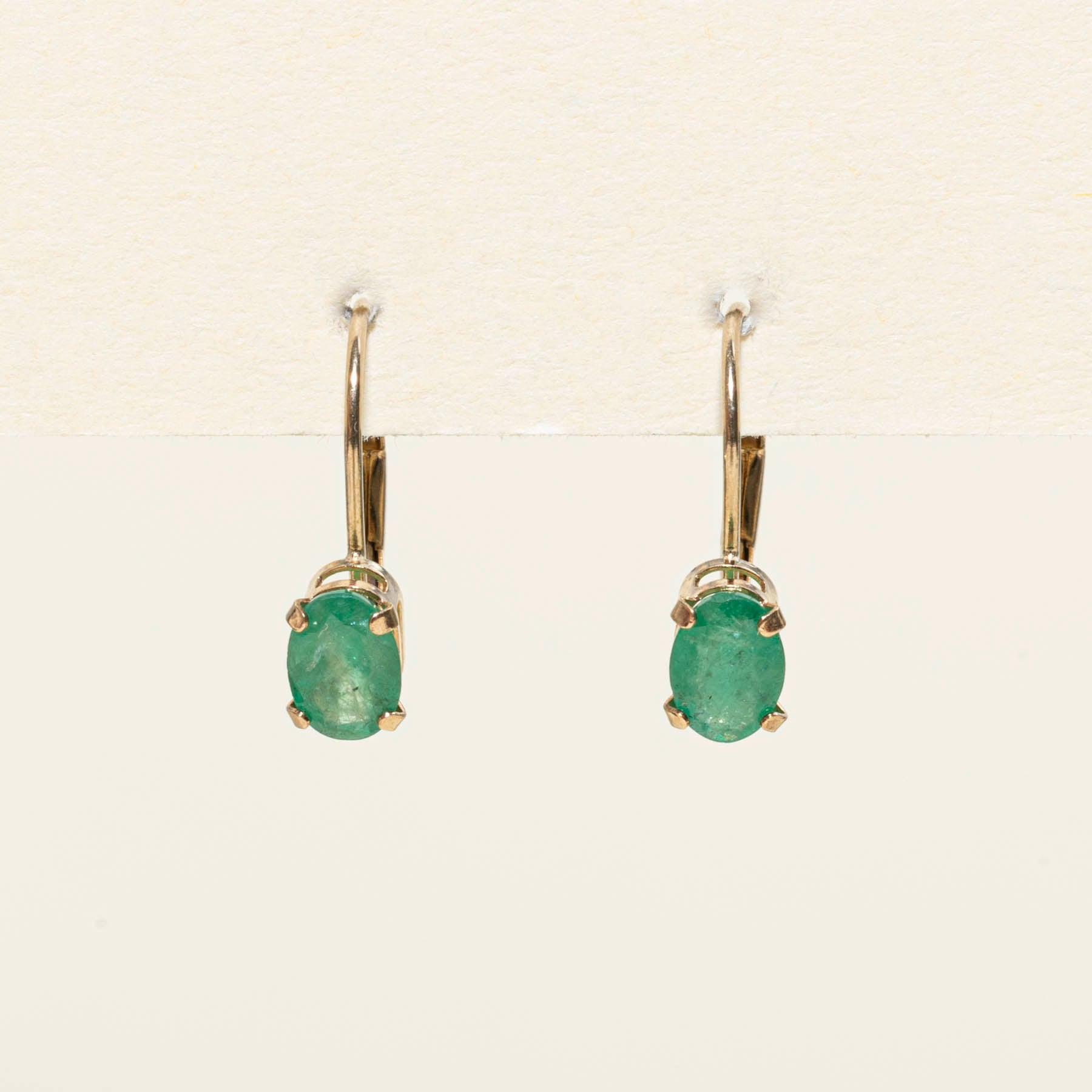Emerald Drop Earrings | 0.60ctw