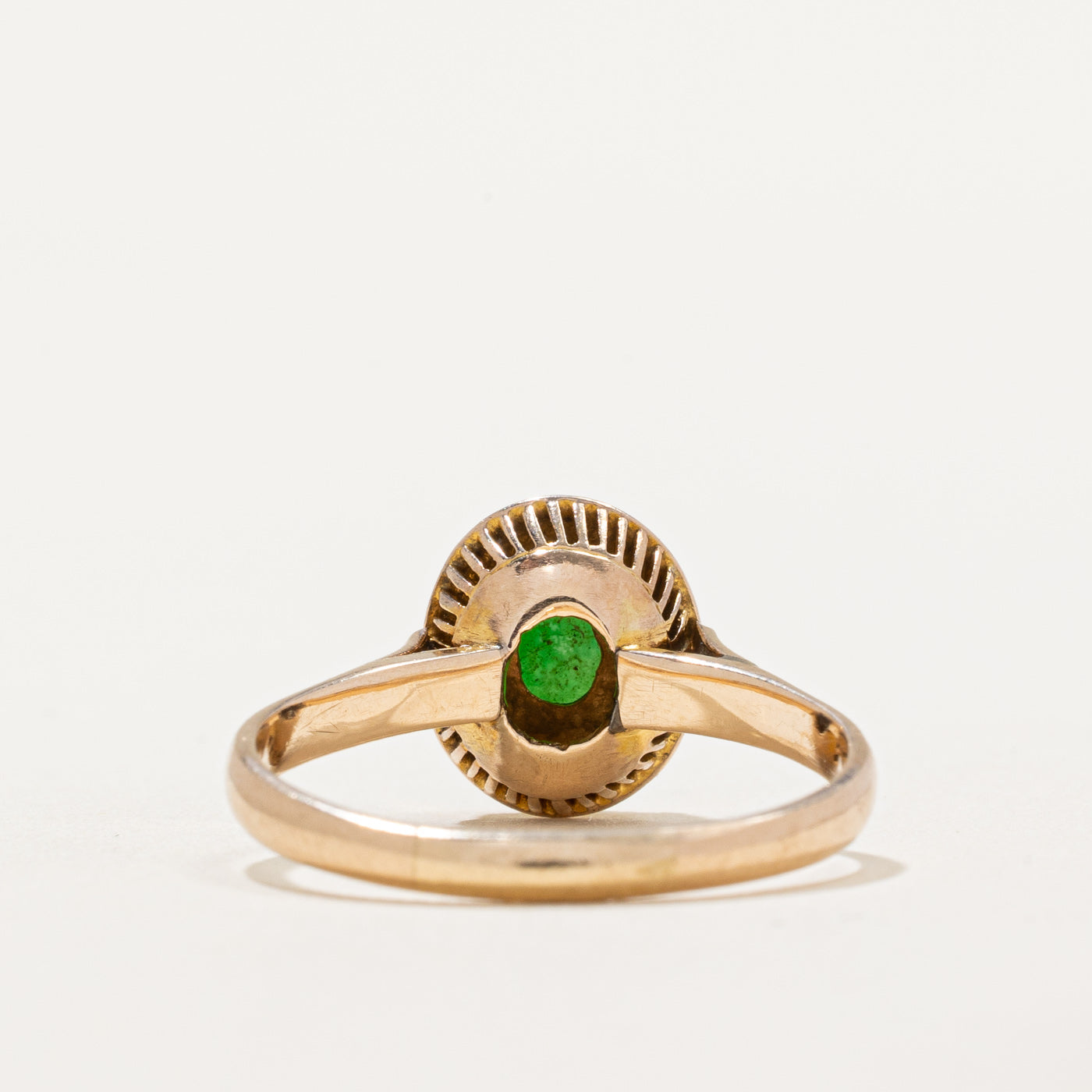 Single Stone Treated Jade Cocktail Ring | 1.15ct | SZ 8.75