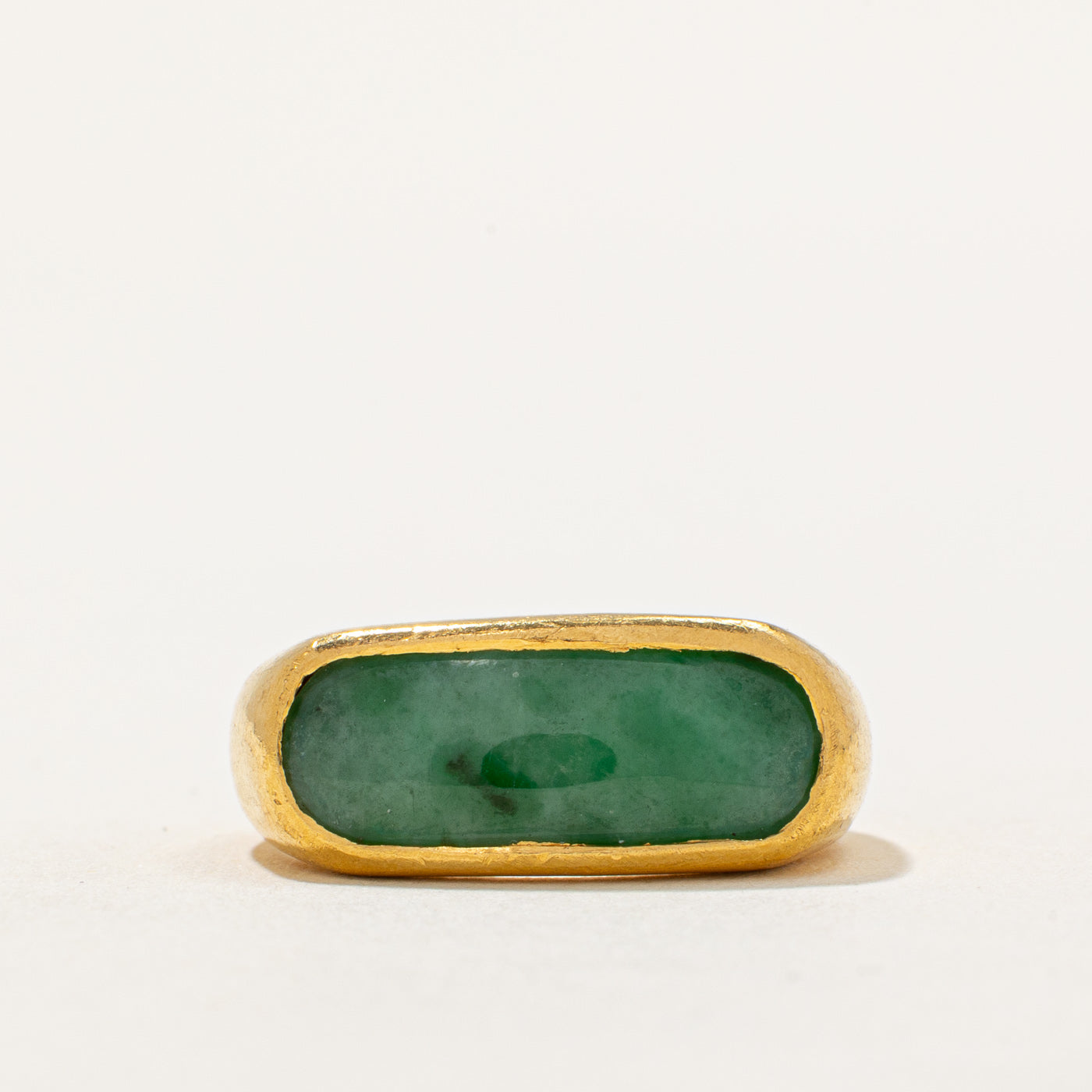 Single Stone Treated Jade Cocktail Ring | 1.50ct | SZ 7