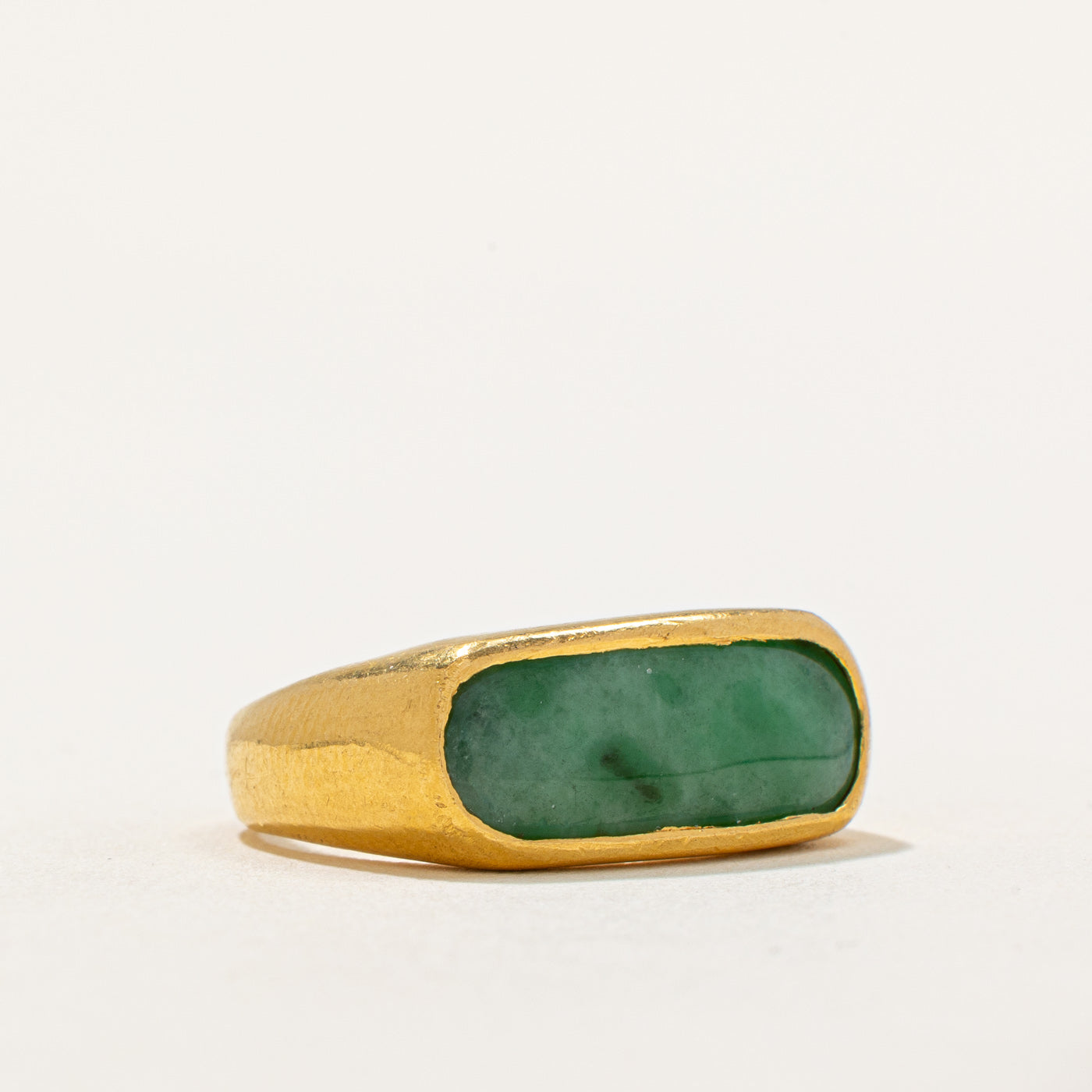 Single Stone Treated Jade Cocktail Ring | 1.50ct | SZ 7