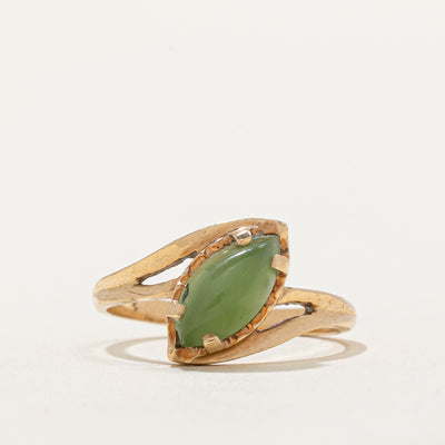 Marquise Cabochon Nephrite Jade Ring | 0.90ct | SZ 6