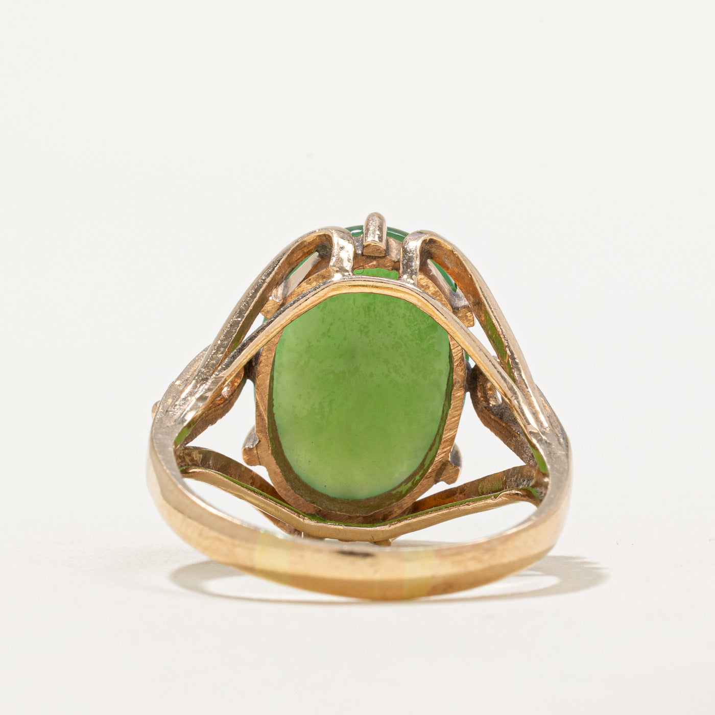 Nephrite Jade Openwork Cocktail Ring | 7.00ct | SZ 9.25