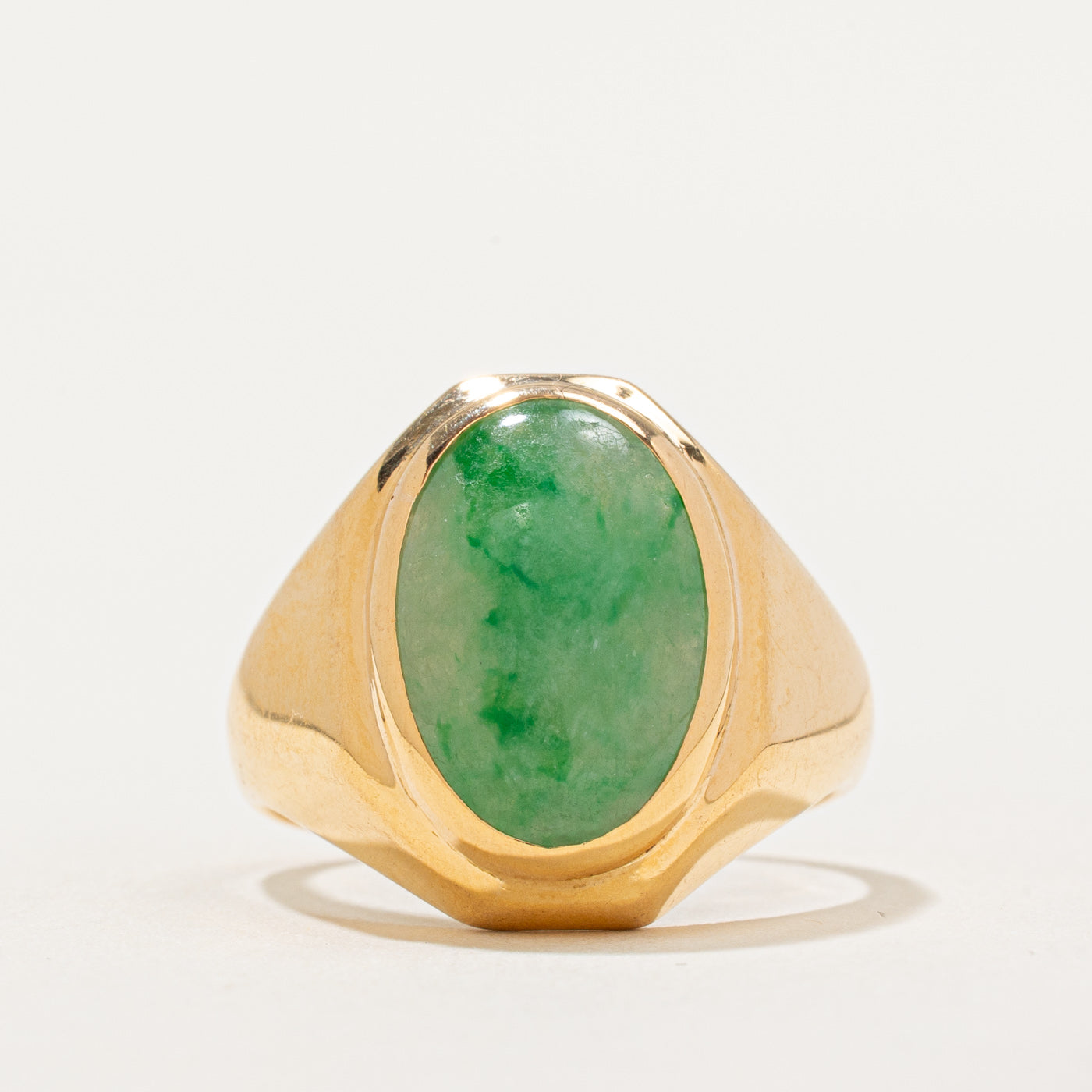 Single Stone Treated Jade Cocktail Ring | 5.00ct | SZ 9