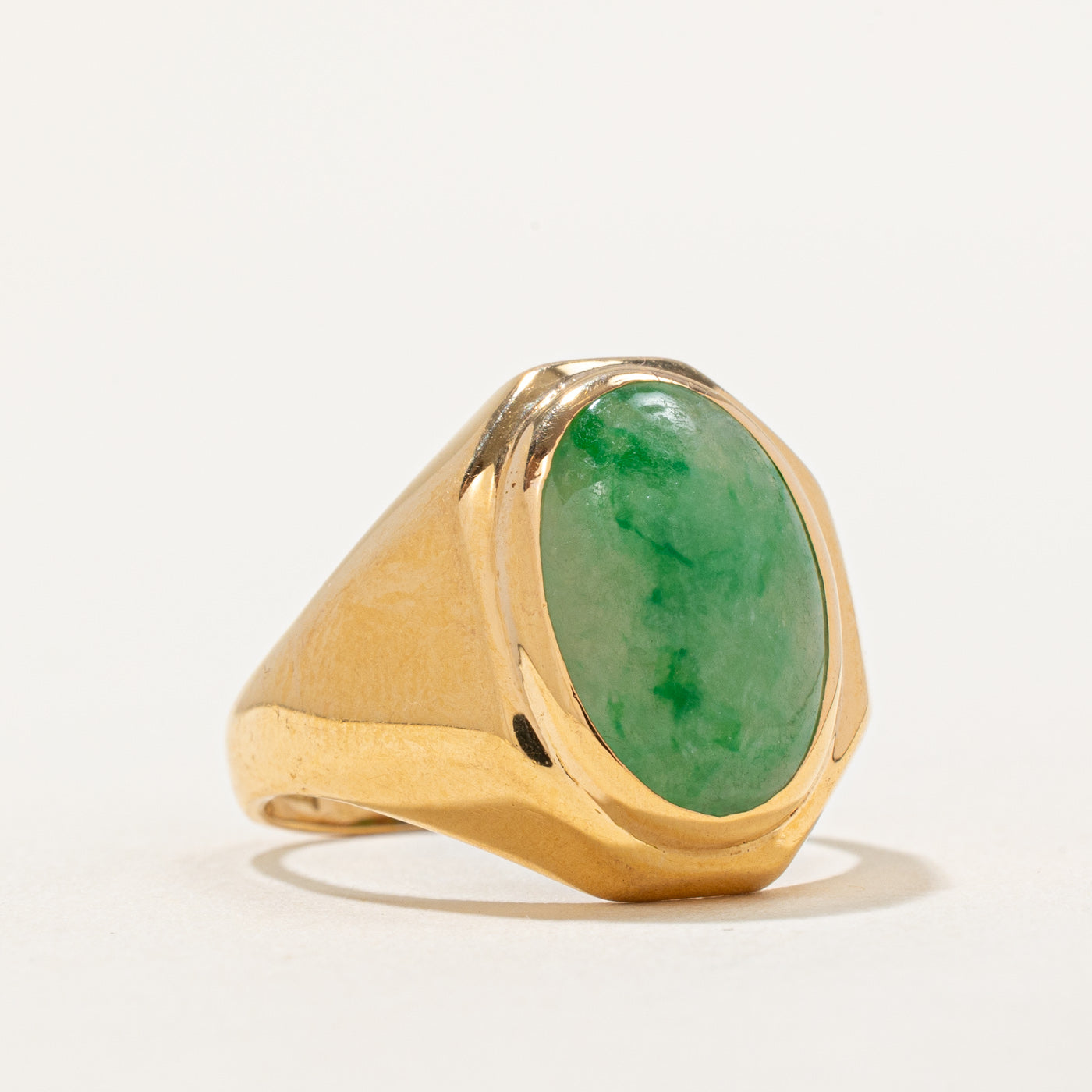 Single Stone Treated Jade Cocktail Ring | 5.00ct | SZ 9