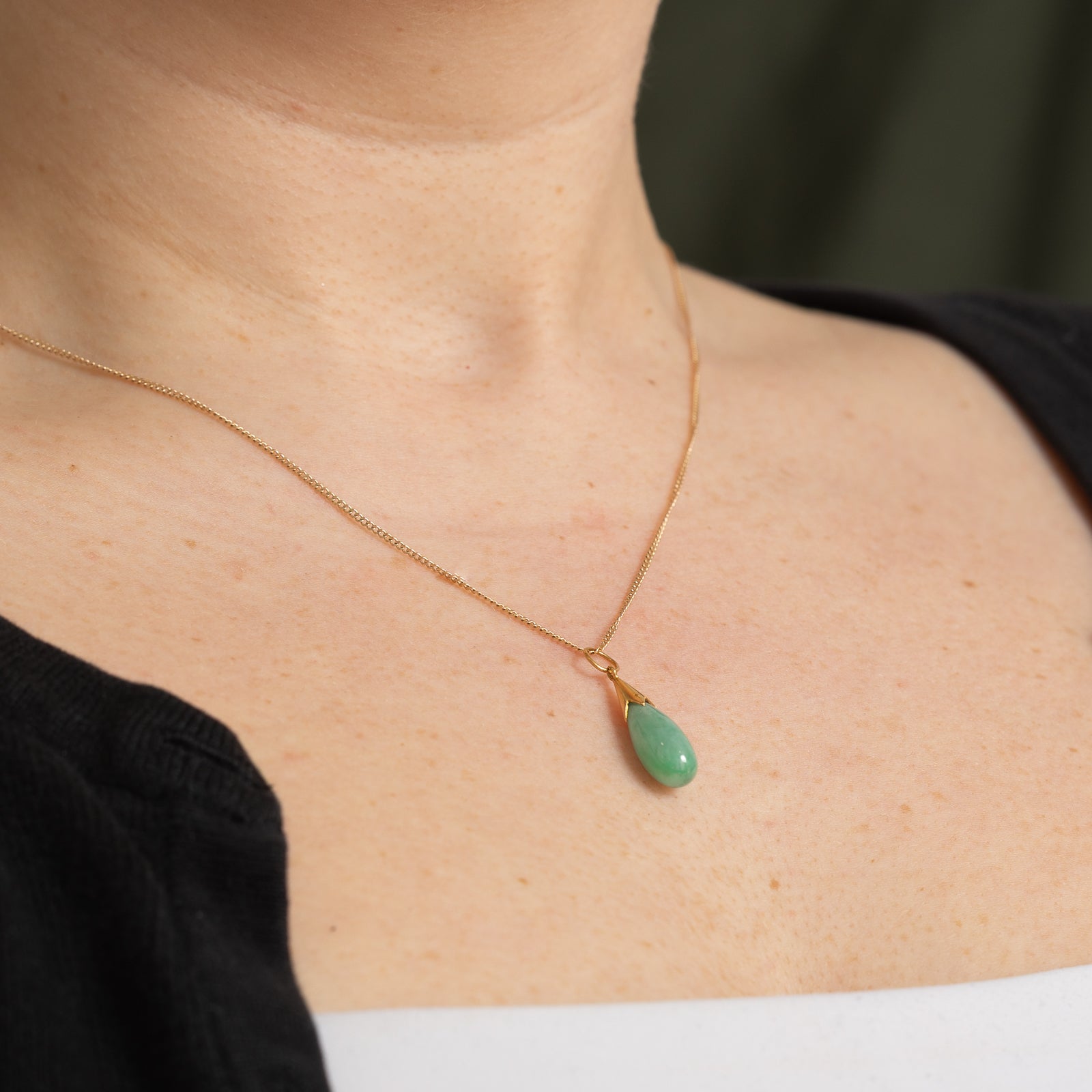 Jadeite Drop Pendant | 5.00ct