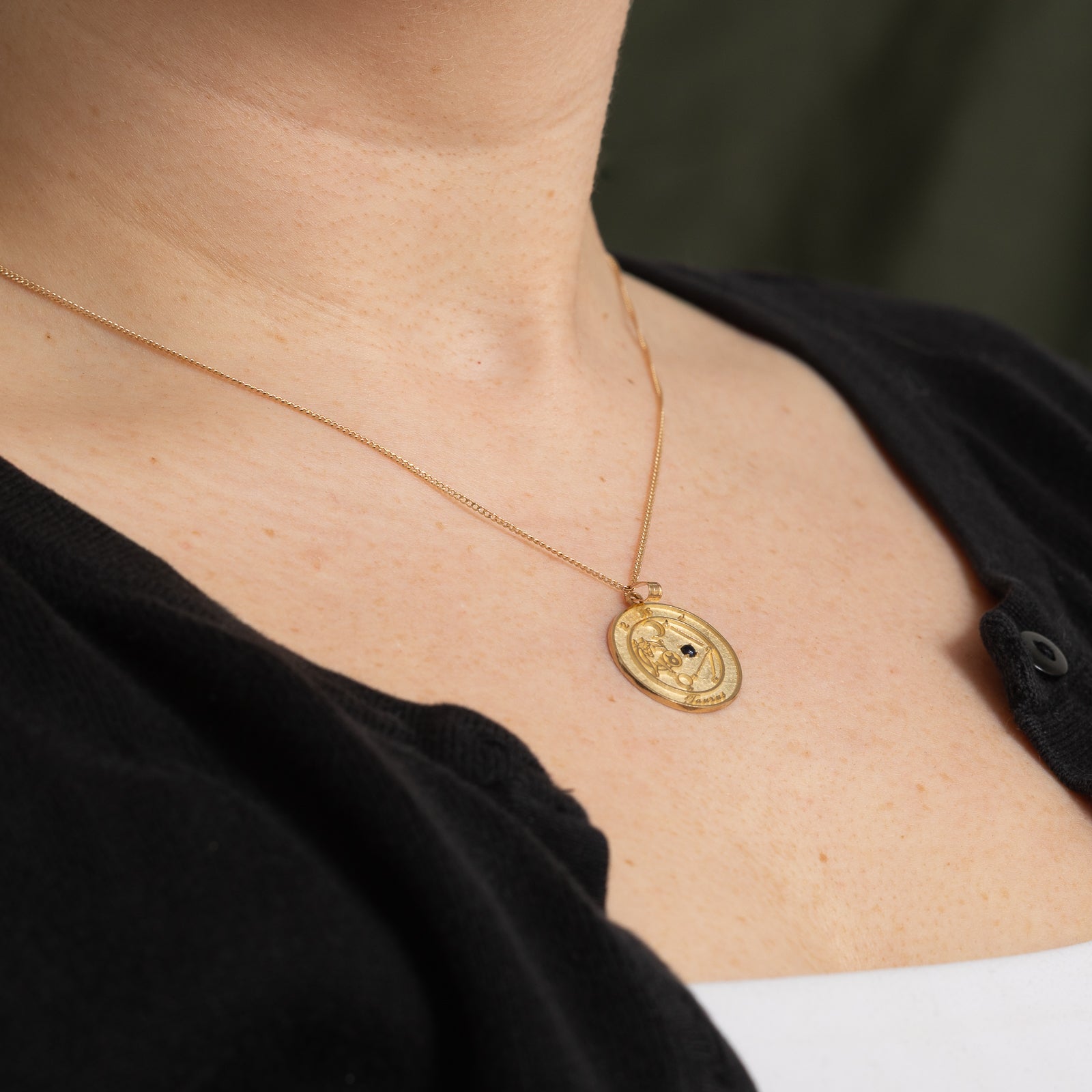 Sapphire Taurus Pendant | 0.05ct