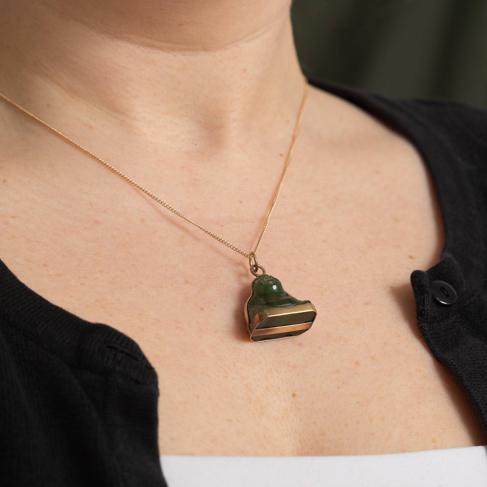 Nephrite Jade Budha Pendant | 36.00ct