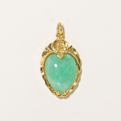 Pear Shaped Jadeite Textured Pendant | 25.00ct