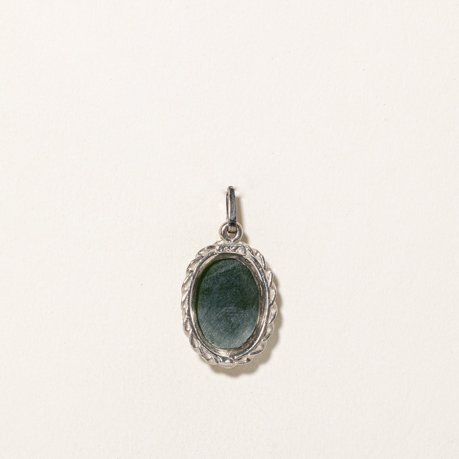 Oval Cabochon Nephrite Jade Pendant | 4.80ct