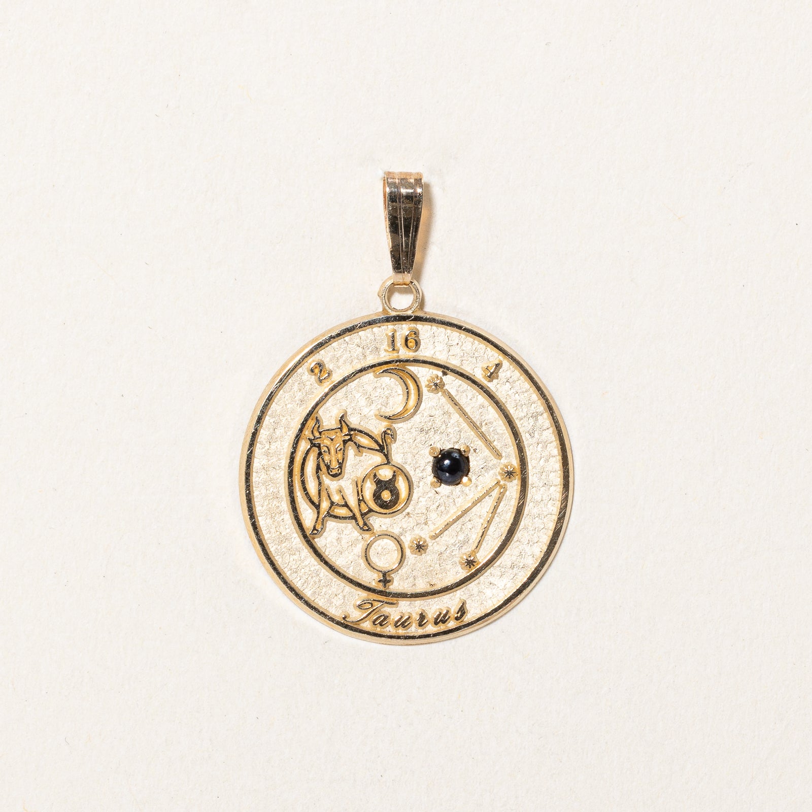 Sapphire Taurus Pendant | 0.05ct