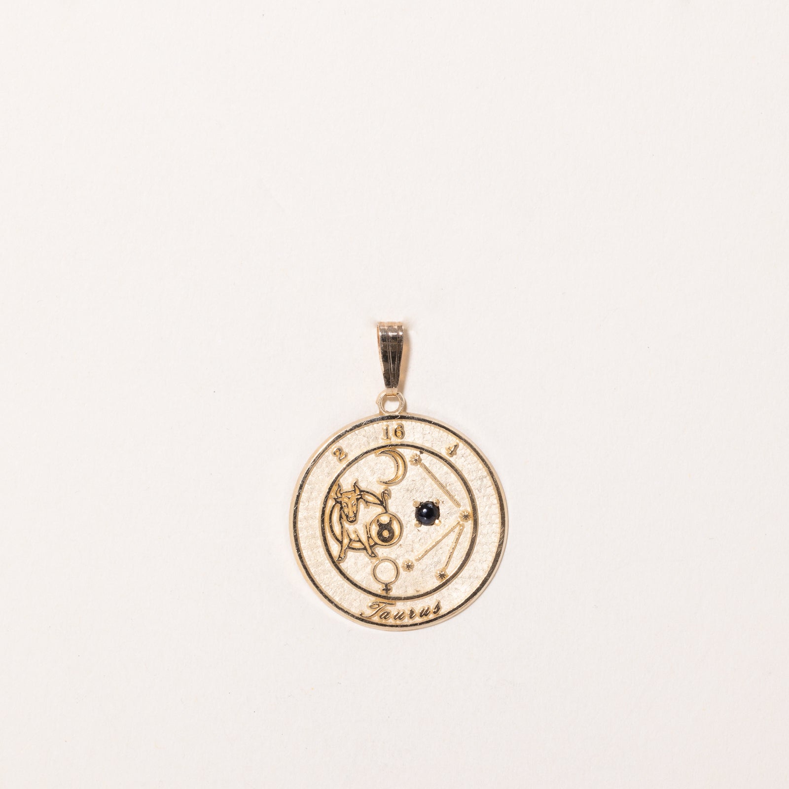 Sapphire Taurus Pendant | 0.05ct