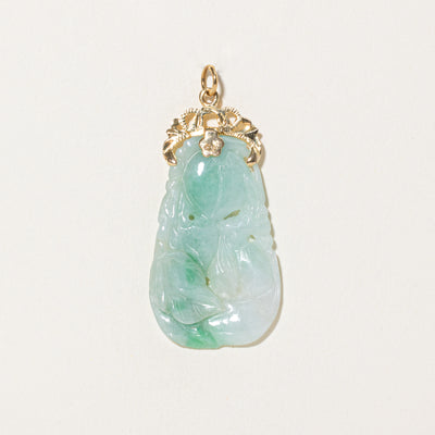 Carved Jadeite Pendant | 30.00ct
