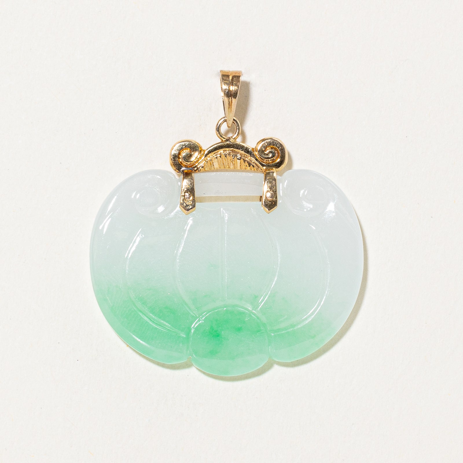 Carved Jadeite Pendant | 40.00ct
