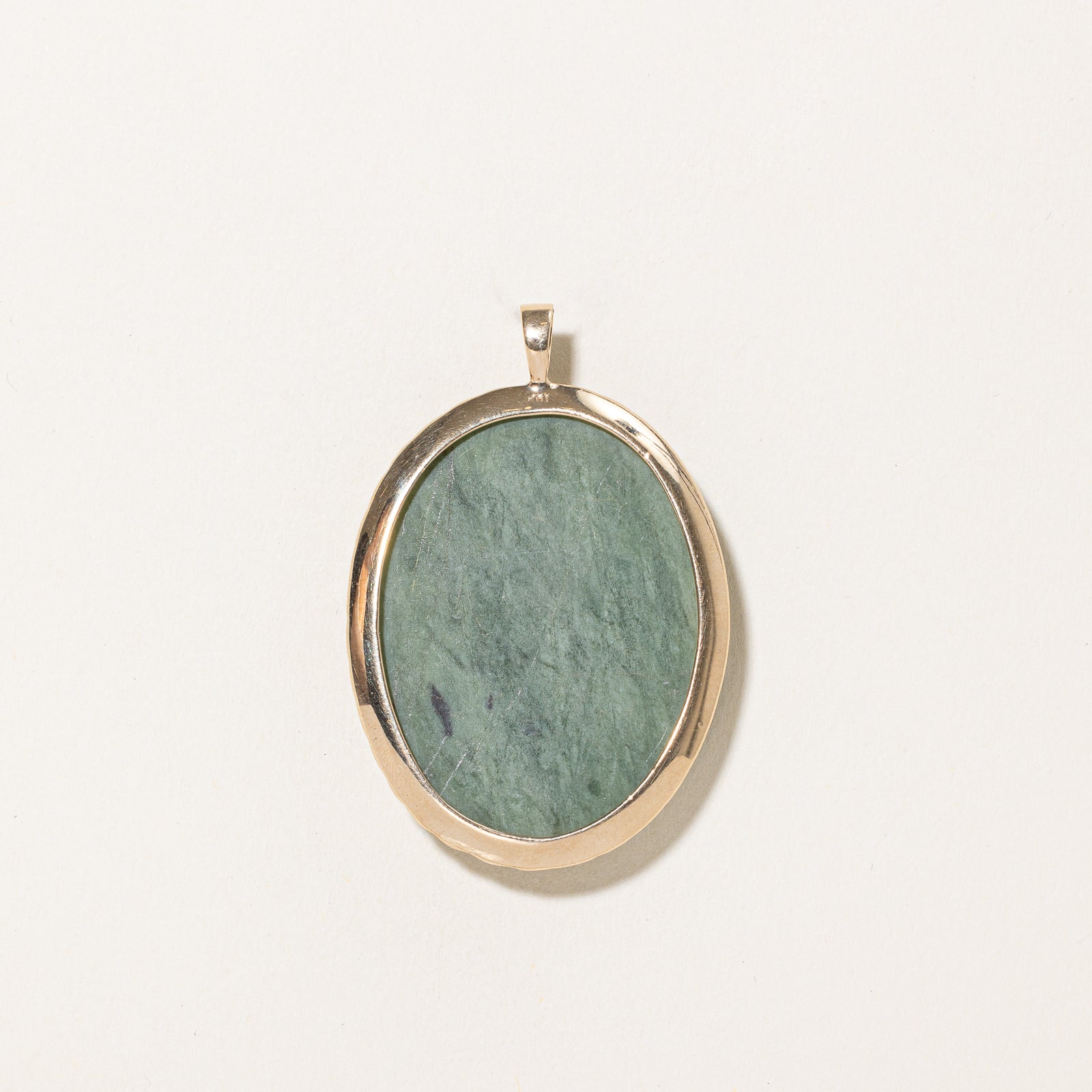Oval Cabochon Nephrite Jade Pendant | 92.00ct