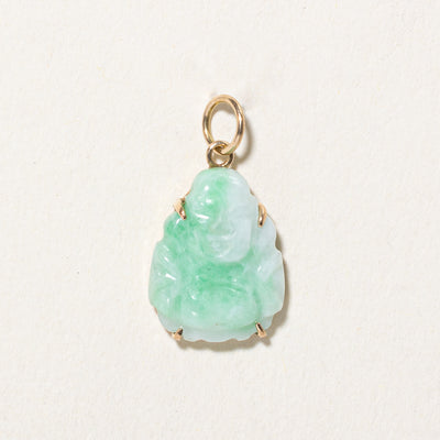 Carved Jadeite Buddha Pendant | 6.00ct