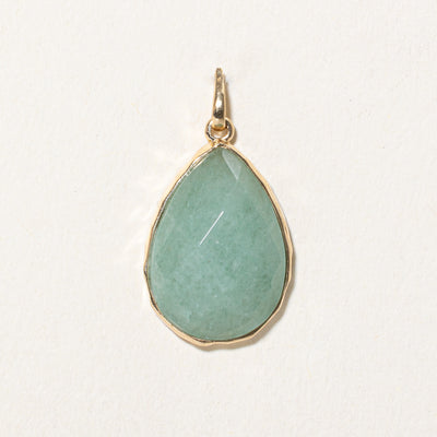 Pear Cut Aventurine Quartz Pendant | 11.00ct