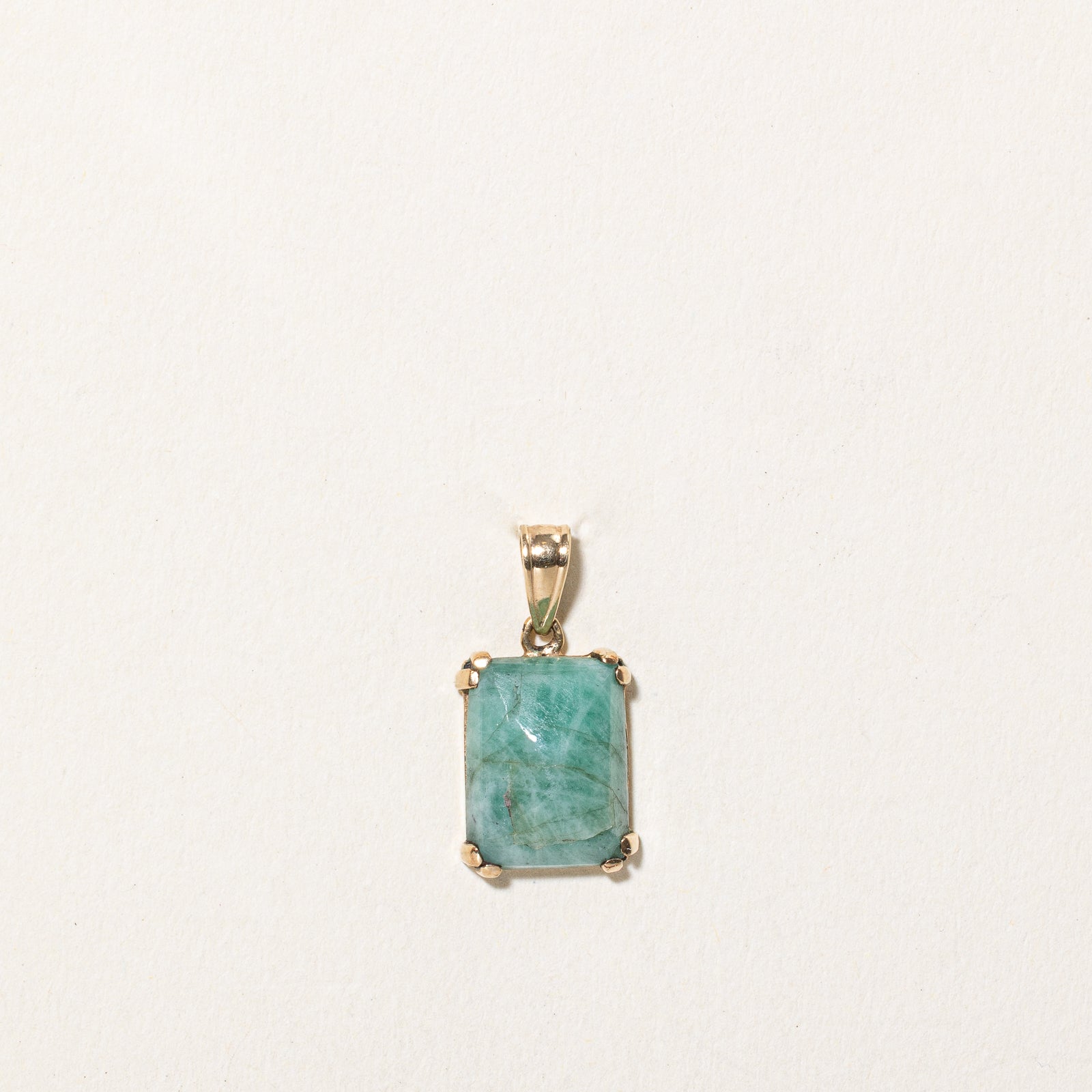 Rectangle Cabochon Jadeite Pendant | 3.80ct
