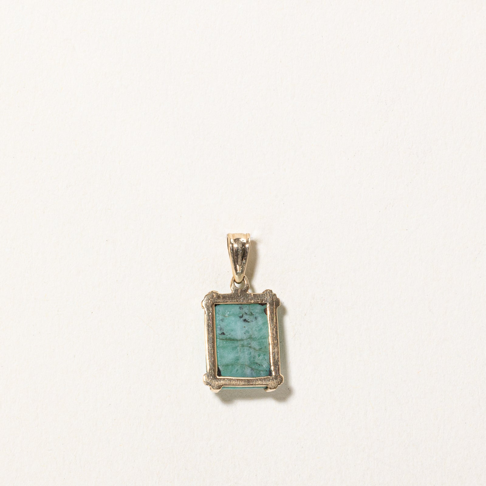 Rectangle Cabochon Jadeite Pendant | 3.80ct