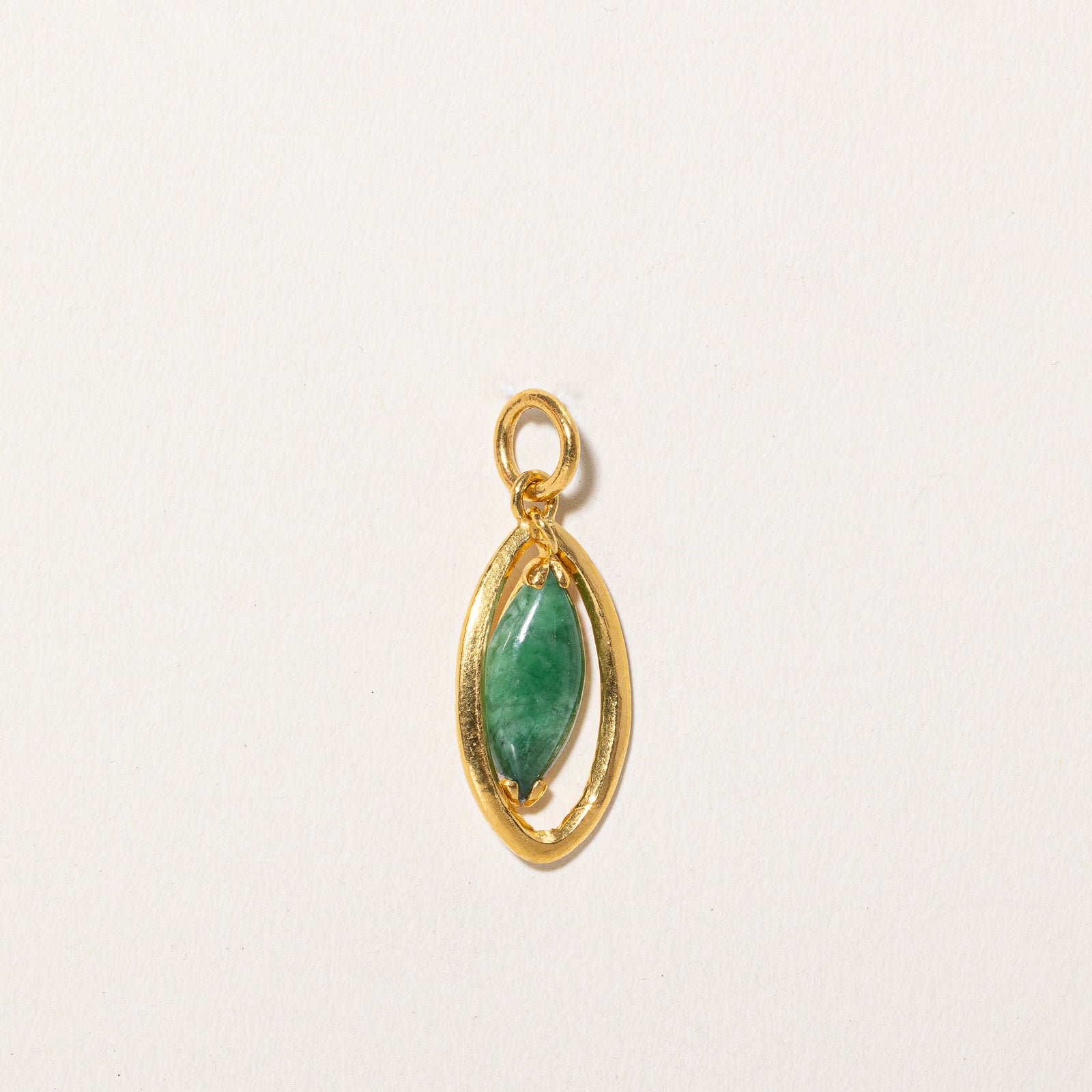 Marquise Cabochon Jadeite Pendant | 1.80ct