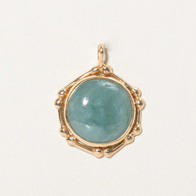 Round Cabochon Nephrite Jade Pendant | 3.60ct