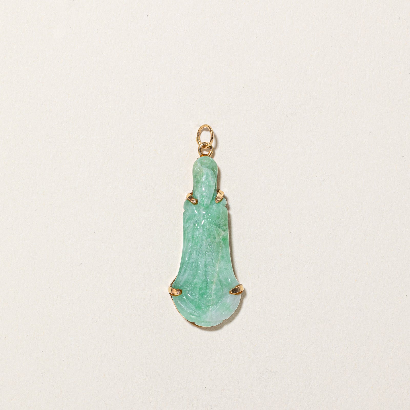 Jadeite Carved Figure Pendant | 16.00ct