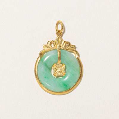 Chinese Donut Jadeite Pendant | 19.00ct