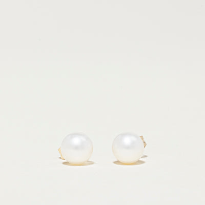14K Pearl Stud Earrings