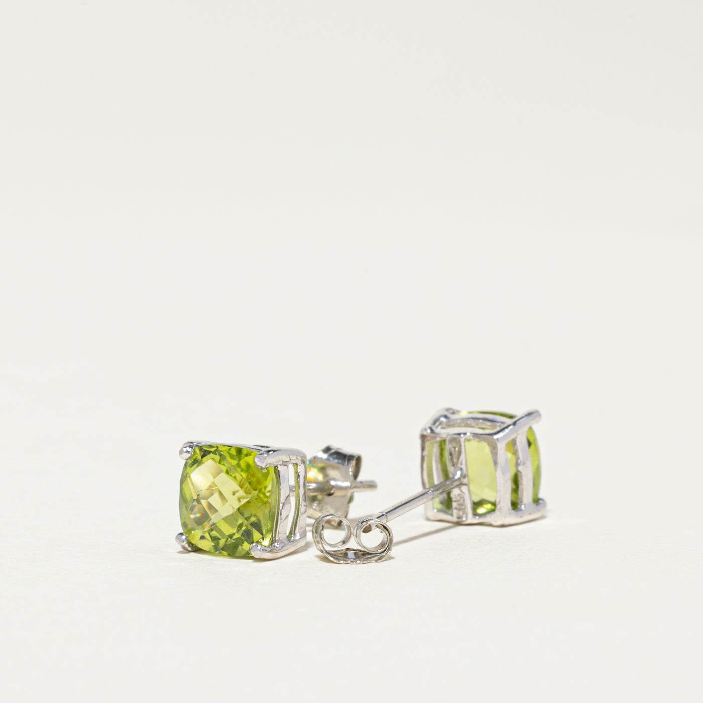 14K Peridot Stud Earrings | 2.50ctw