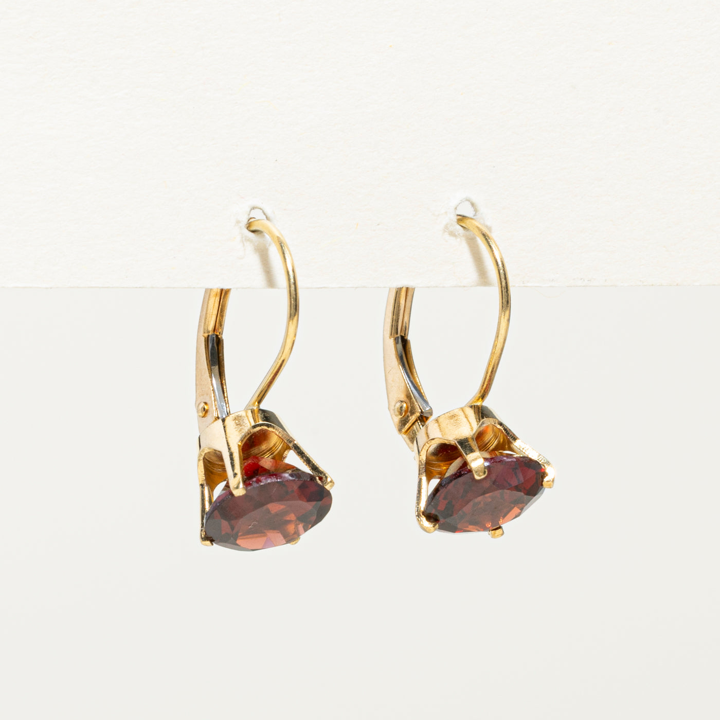 18K Garnet Drop Earrings | 4.00ctw