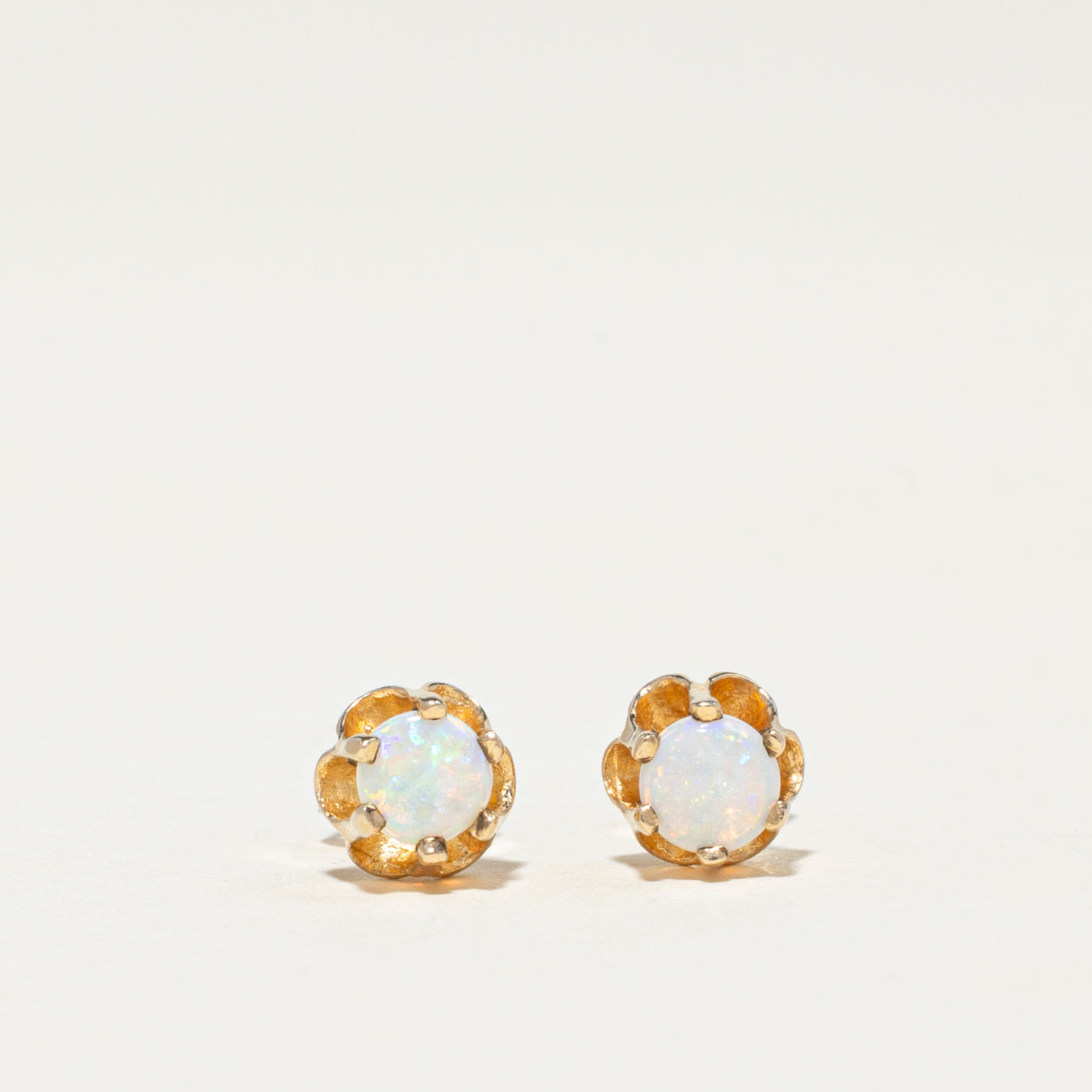 10K Opal Stud Earrings | 0.36ctw